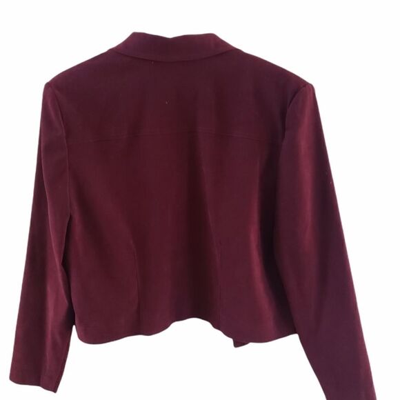 Plaza South Woman's Burgundy Pantsuit - Picture 14 of 16